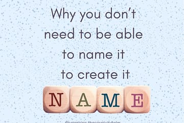 You don't need to be able to name something in order to create it