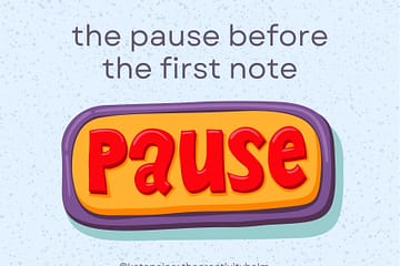 The pause before the first note